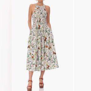 Avec Les Filles Multicolor Floral Smocked Maxi Dress
